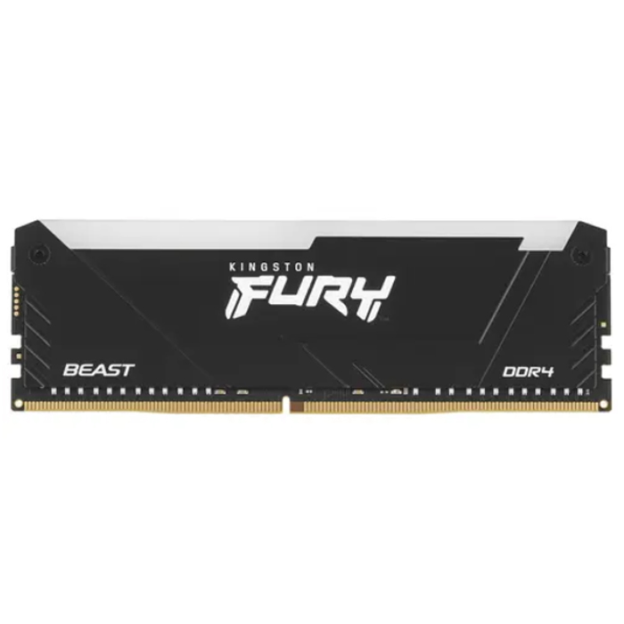 Модуль памяти DDR4 16Gb 3200MHz Kingston FURY Beast Black RGB XMP KF432C16BB12A/16