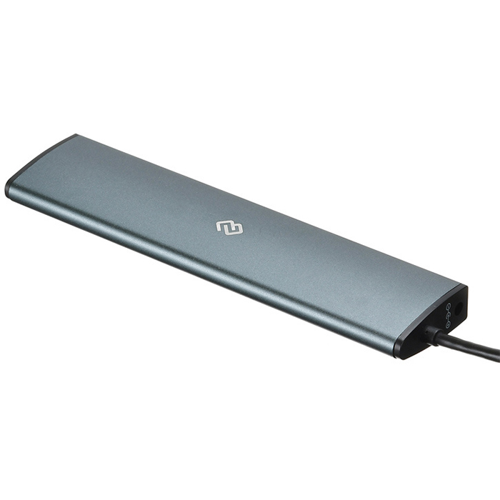USB-type C концентратор Digma, 7 портов, USB 3.0 (HUB-7U3.0-UC-G) Grey