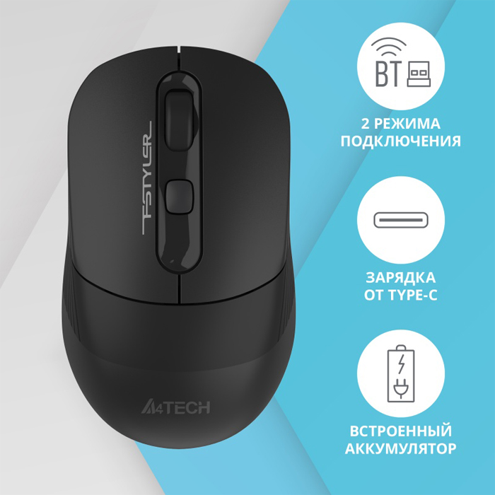 беспроводная мышь A4Tech Fstyler FB10C black