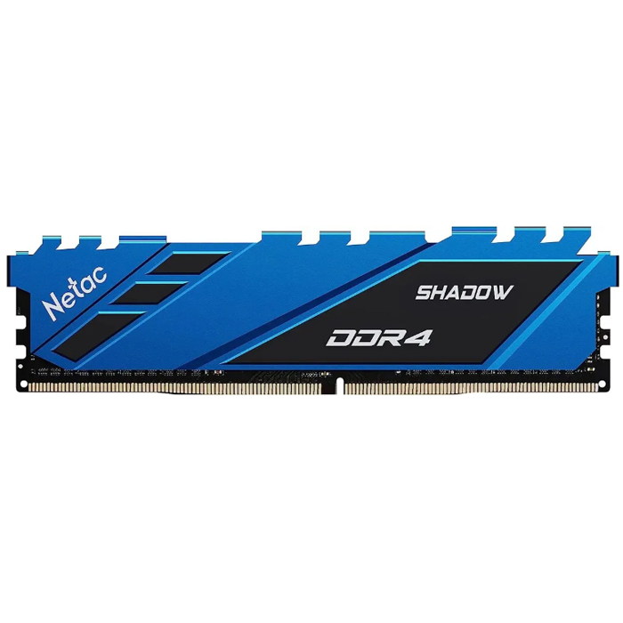 Модуль памяти DDR4 8Gb 3200MHz Netac Shadow BlueC16 NTSDD4P32SP-08B