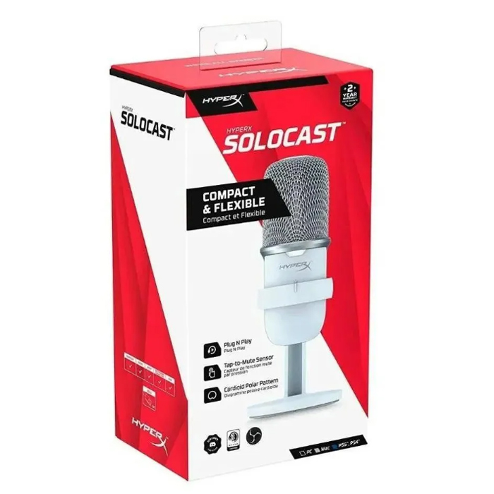 микрофон HyperX SoloCast (
519T2AA (SLC001)

) white