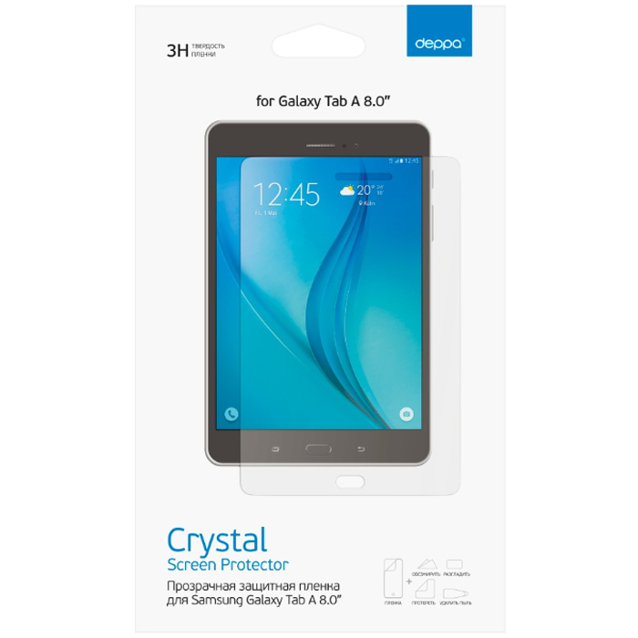 Защитная пленка  для Samsung Galaxy Tab A 8.0, прозрачная Deppa (61389)