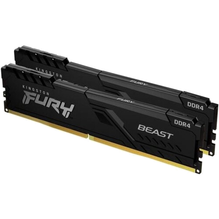 Память DDR4 16Gb (2x8Gb) 3200MHz комплект Kingston Fury Beast Black KF432C16BBK2/16
