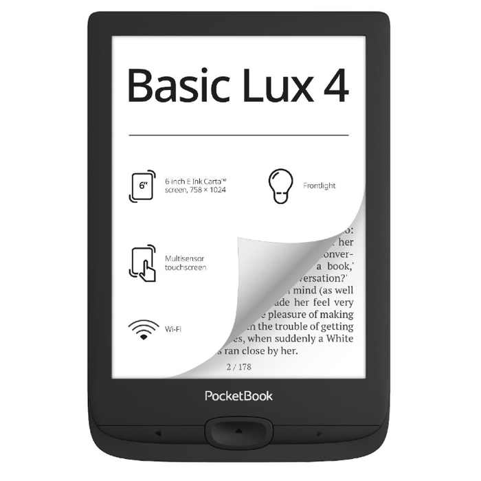 Электронная книга PocketBook 618 Basic Lux 4 Ink Black (PB618-P-WW)
