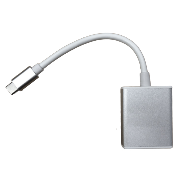 Адаптер Type C -  HDMI B&Pcable (Silver) с хвостиком 20см. TYPE C-HDMI