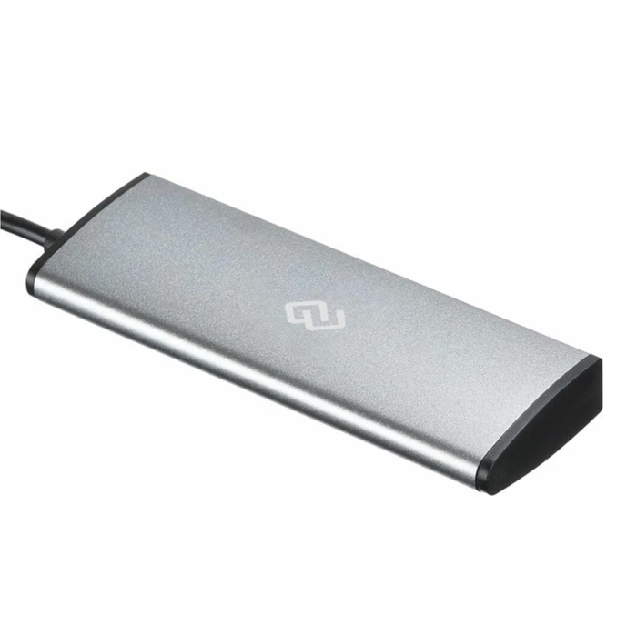 USB-type C концентратор Digma, 4 порта, USB2.0 (HUB-4U2.0-UC-DS) Silver