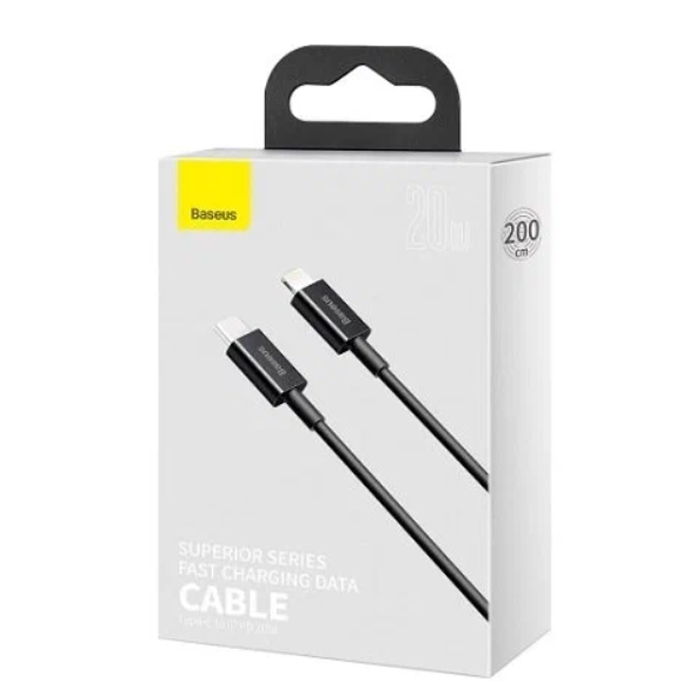Кабель Baseus Superior Series Fast Charging Data Cable Type-C to Type-C 100W 2m Black CATYS-C01