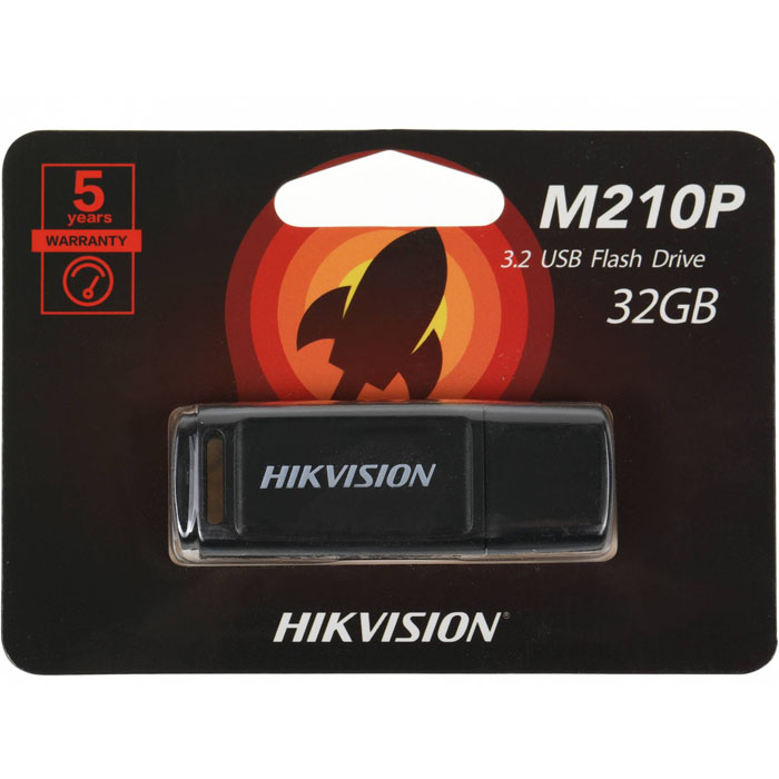 Флешка 32GB Hikvision M210P USB2.0 (HS-USB-M210P/32G) Black