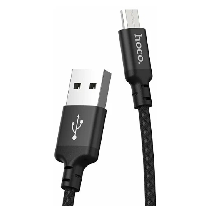 Кабель micro USB 2.0m Hoco (Black) X-14 6957531062905
