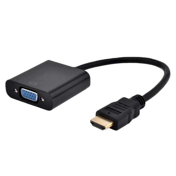 Адаптер VGA (M) - HDMI (F) B&Pcable Black VGA+AUX-HDMI (+ AUX Cable, MicroUSB Cable)