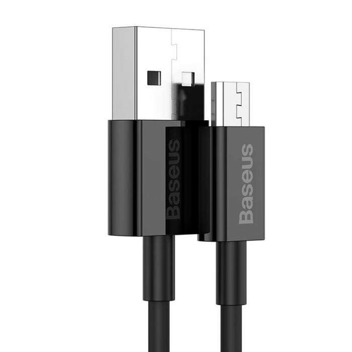 Кабель USB BASEUS Superior Series Fast Charging, USB - MicroUSB, 2А, 2 м, черный CAMYS-A01