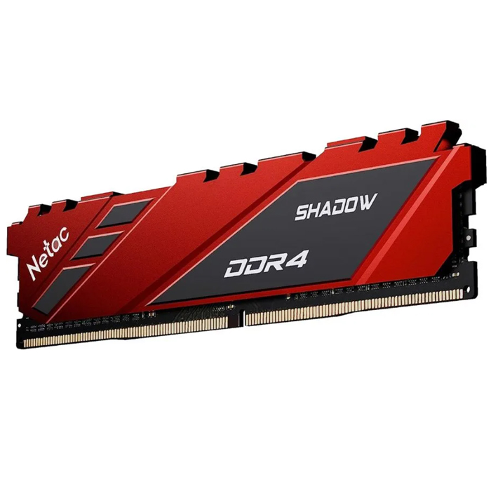 Модуль памяти DDR4 8Gb 3200MHz Netac Shadow Red C16 NTSDD4P32SP-08R