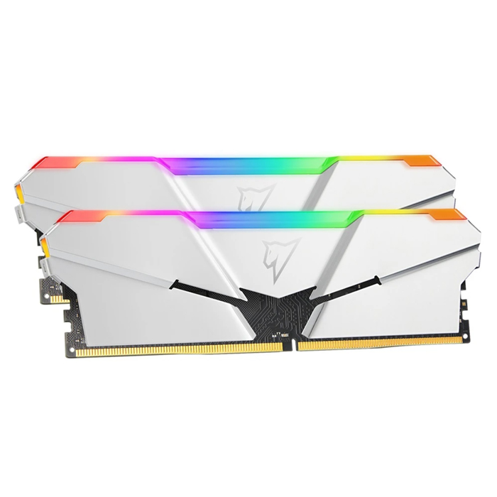 Комплект памяти DDR4  16Gb (2x8Gb) Netac Shadow RGB C18 Silver NTSRD4P36DP-16SC