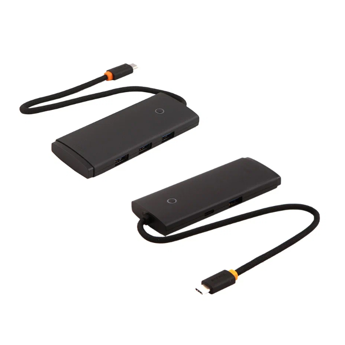USB-концентратор Baseus Lite series HUB Adapter, black (WKQX030301
)