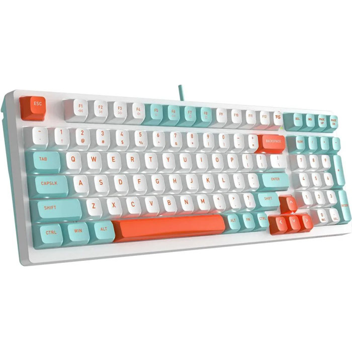 A4Tech клавиатура Fstyler FS300 белый USB for gamer LED (FS300 PANDA SNORKLENING)