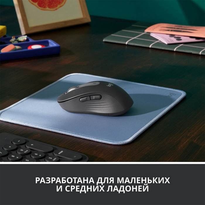 мышь Logitech Wireless Mouse M650 Graphite (910-006253)