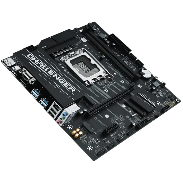 Материнская плата Maxsun Z690M Challenger D4  Intel 1700 (mATX) DDR4 x2/ SATA x2/M.2x2/ PCI-E*16 x1,