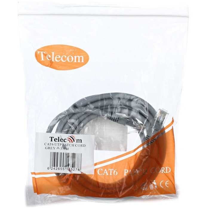 Патчкорд UTP Категория 6 -  3,0м Telecom NA102-UTP-C6-3M