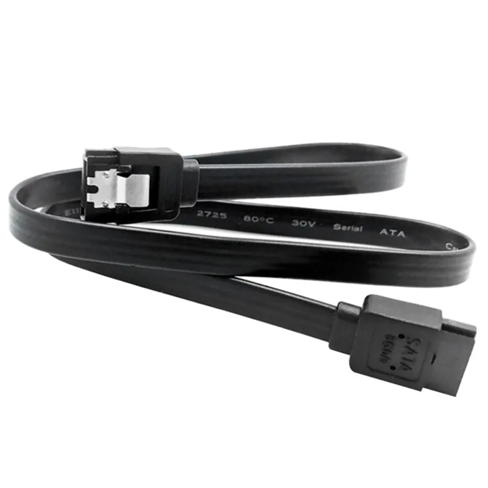 Кабель интерфейсный SATA 50см Черный 80565