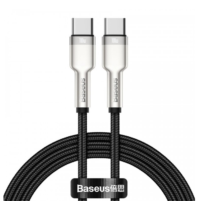 Кабель Baseus Cafule USB-C/USB-C 100W 1м (CATJK-C01) , для быстрой зарядки телефонов , планшетов, Н