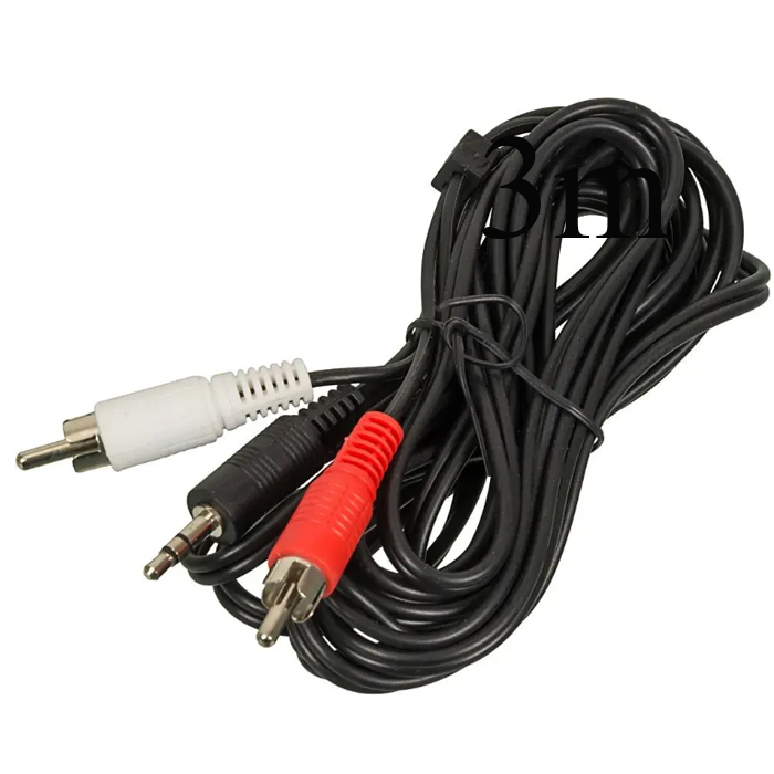 Кабель Audio Jack 3.5 (M) - 2RCA(M), стерео-аудио, 5м Ningbo JAAC010-5