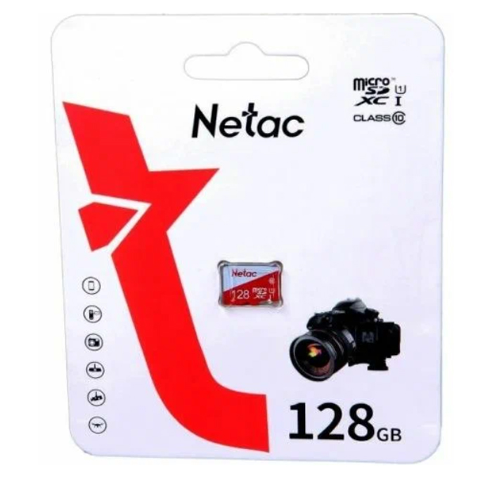 карта памяти micro SDXC 128Gb Netac P500 Eco Class 10 U1 (NT02P500ECO-128G-S)