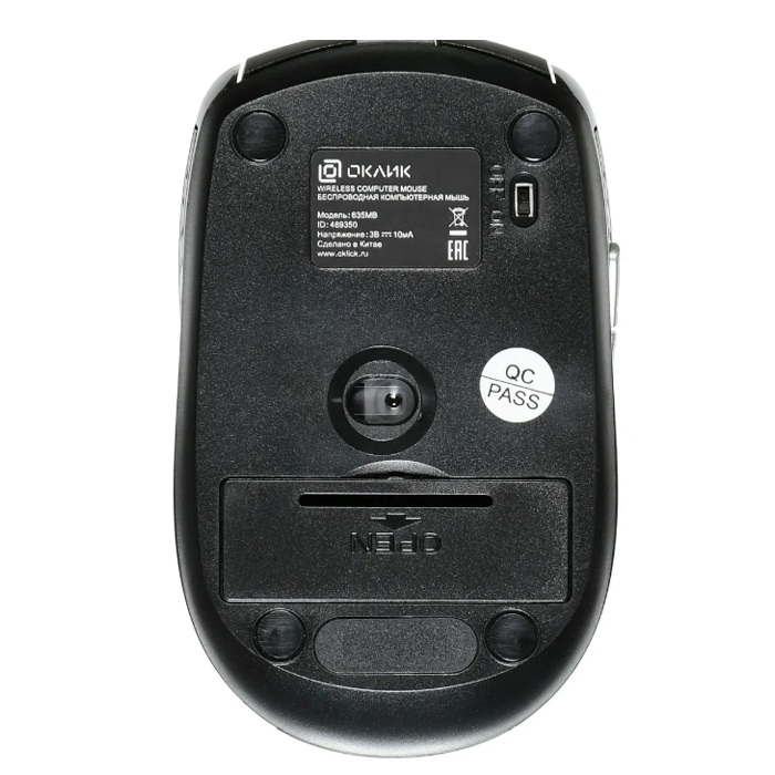 беспроводная Мышь Oklick 635MB Bluetooth черный/серый. 489350