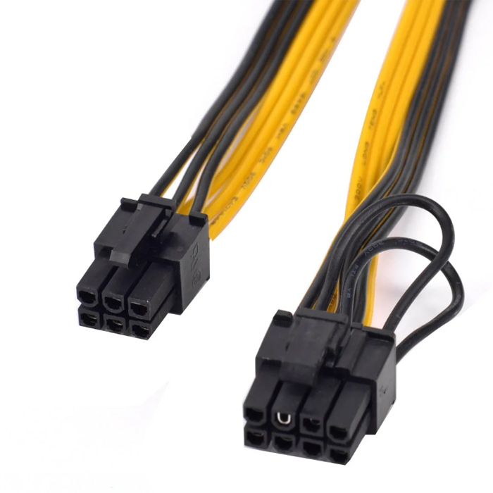 Адаптер B&P для видеокарты , 6pin-> 8pin (6+2)  18см VGA 6pin-> 8pin