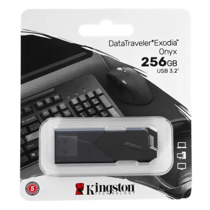 Флешка 256Gb Kingston  USB3.2 DataTraveler Exodia Onyx (DTXON/256GB


)