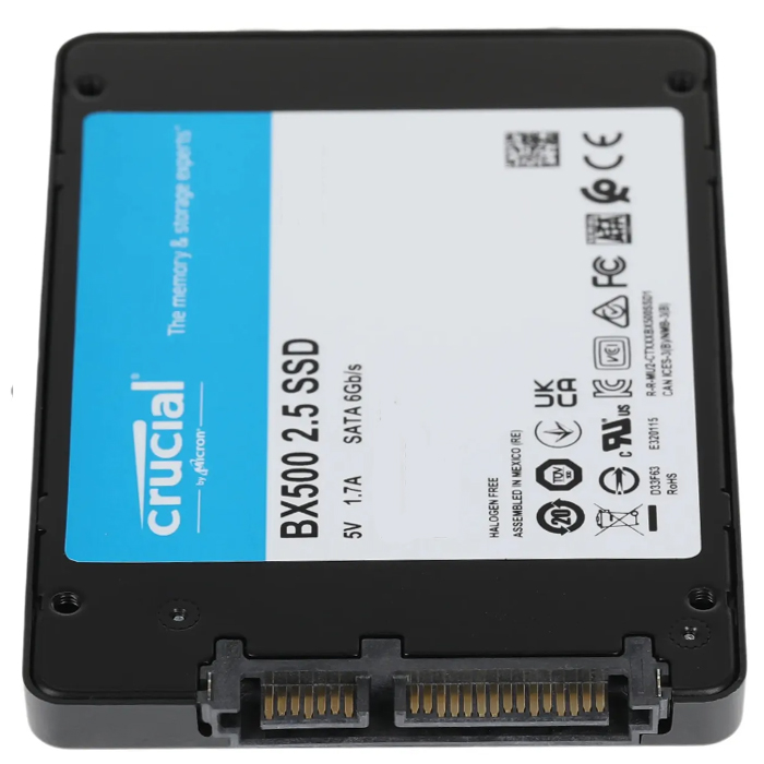 Накопитель SSD 2.5' Crucial CT240BX500SSD1 BX500 240GB 3D NAND SATA 6Gb/s 500/540MB/s RTL