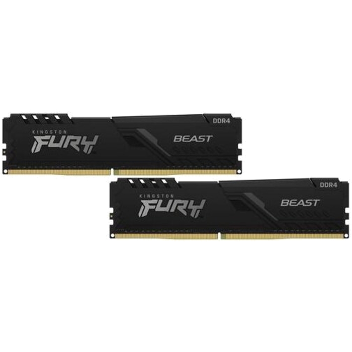 Память DDR4 16Gb (2x8Gb) 3200MHz комплект Kingston Fury Beast Black KF432C16BBK2/16