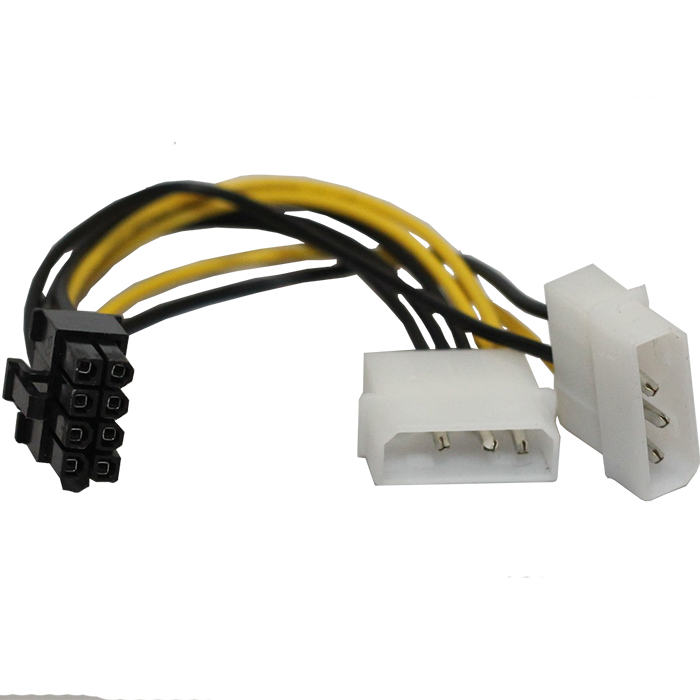 Адаптер B&P для видеокарты , (2*molex -> 8-pin) 2big -> 8-pin