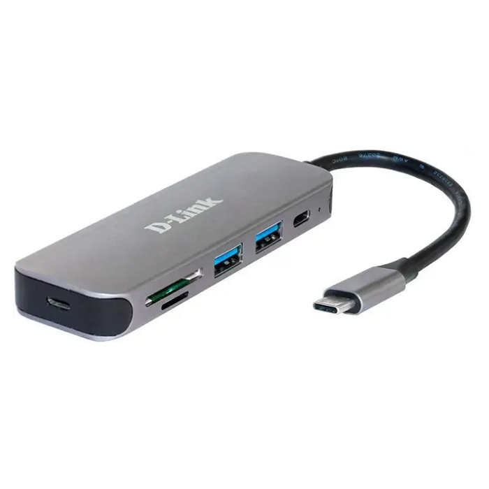 USB концентратор D-Link 5-in-1 (DUB-2325/A1A
) grey