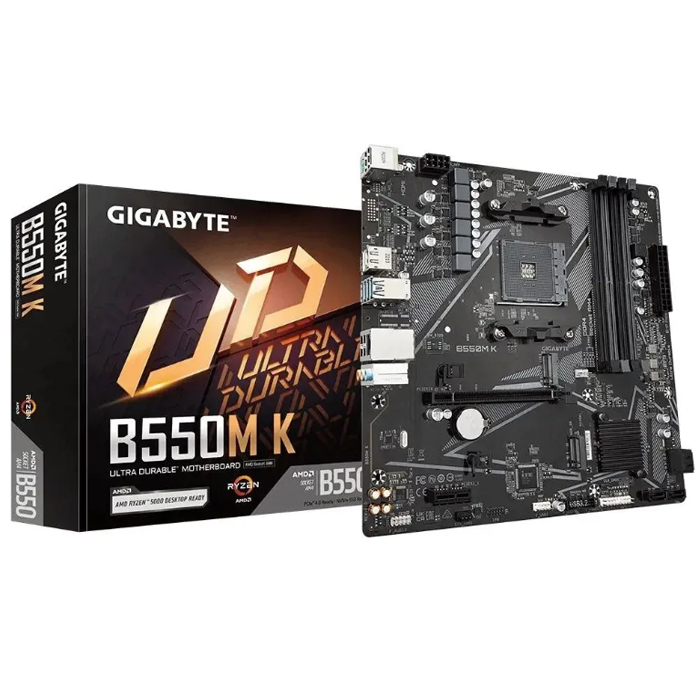 Материнская плата Gigabyte B550M K (AM4, mATX)