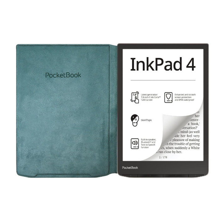 Чехол для книги  PocketBook 743G InkPad 4 сине-зелёный Flip (HN-FP-PU-743G-SG-WW)