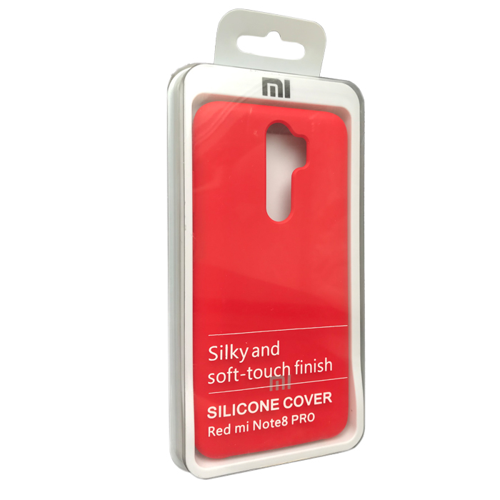 Накладка Silicone Cover для Redmi Note 8 Pro Red